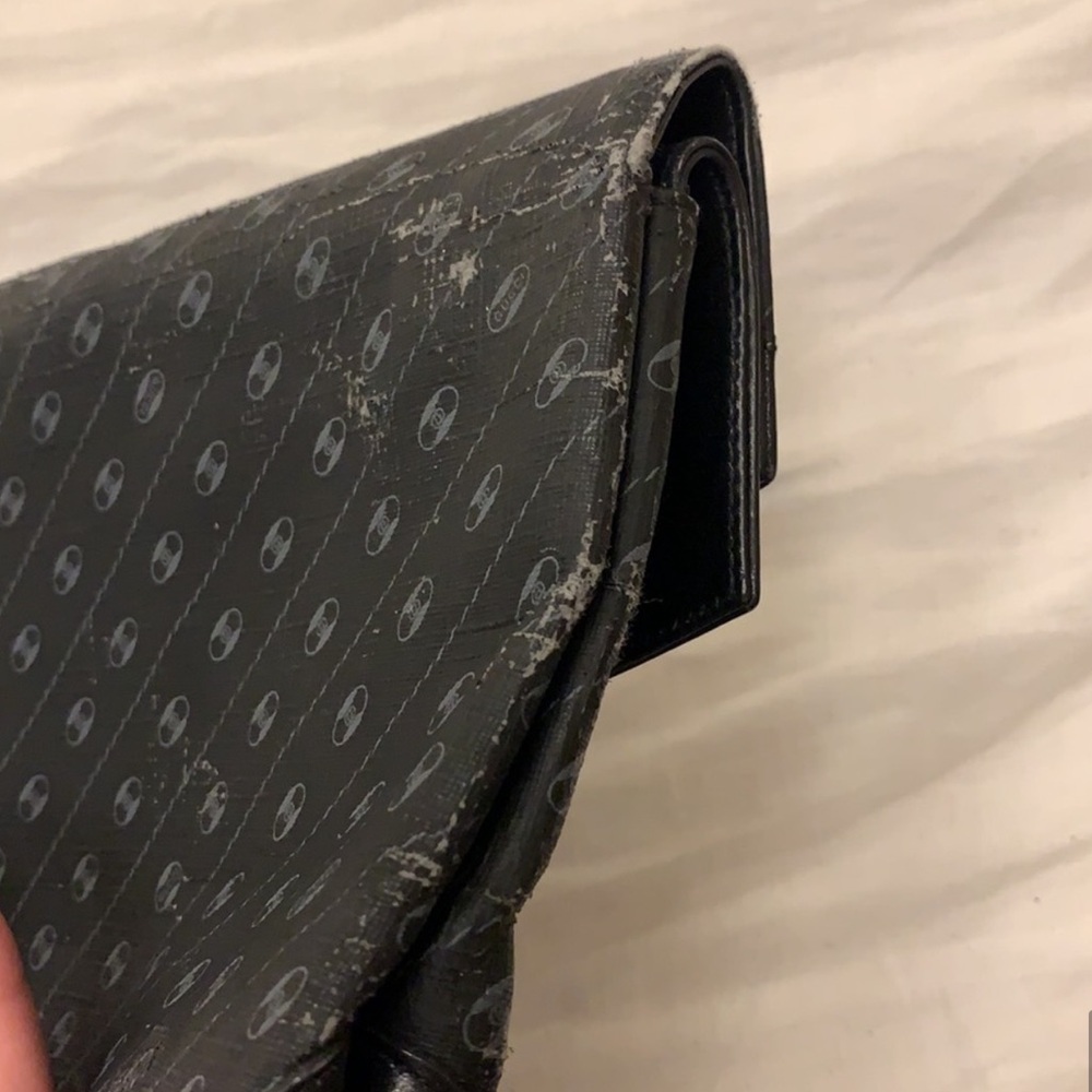 GUCCI vintage Woman’s black canvas Clutch Bag - Picture 12 of 12